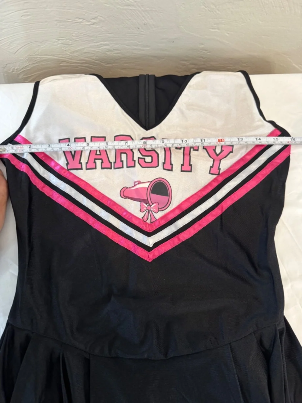 NWT Dreamgirl Varsity Cheerleader Costume Black Pink 5-Pc Set - Size Small